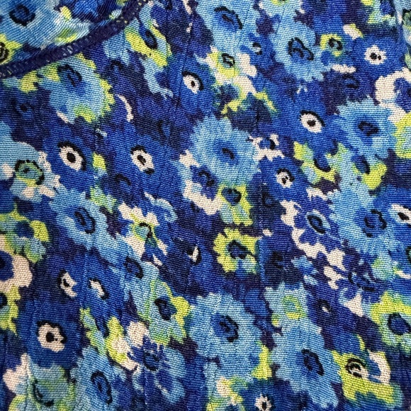 Zara Blue Floral Off Shoulder Ruffle Dress Romper Size L - Picture 8 of 10